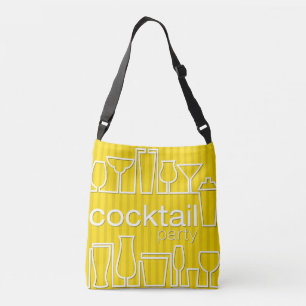 Yellow cocktail party crossbody bag