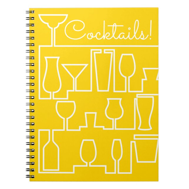 Yellow cocktail party notebook (Front)