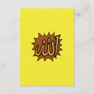 Yellow Color Block Aesthetic Flat Design Enclosure Card