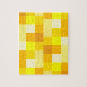 Yellow Colour Block Jigsaw Puzzle