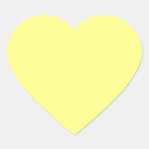 Yellow Colour Customised Designer Heart Sticker