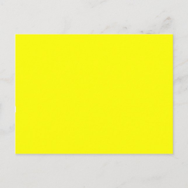 Yellow Colour Customised Designer Postcard (Front)