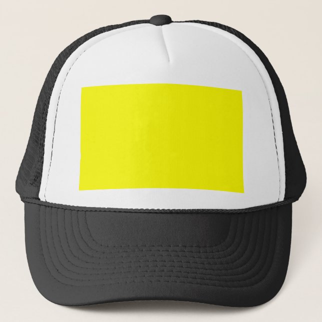 Yellow Colour Customised Designer Trucker Hat (Front)