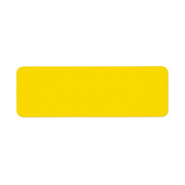 Yellow Colour Return Address Label (Front)