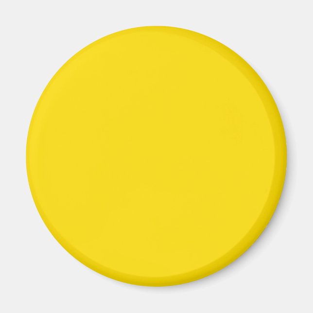Yellow Colour Round Magnet (Front)
