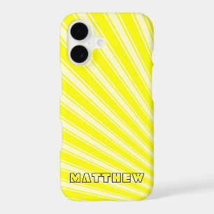 Yellow Colour Stripe Funky Pattern