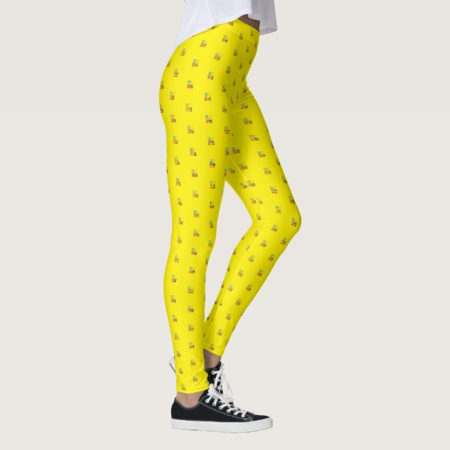 Yellow Colour Stylish Leggings (Right)