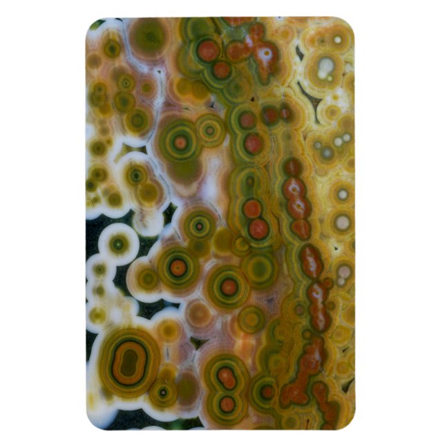 Yellow Coloured Ocean Jasper Magnet (Vertical)