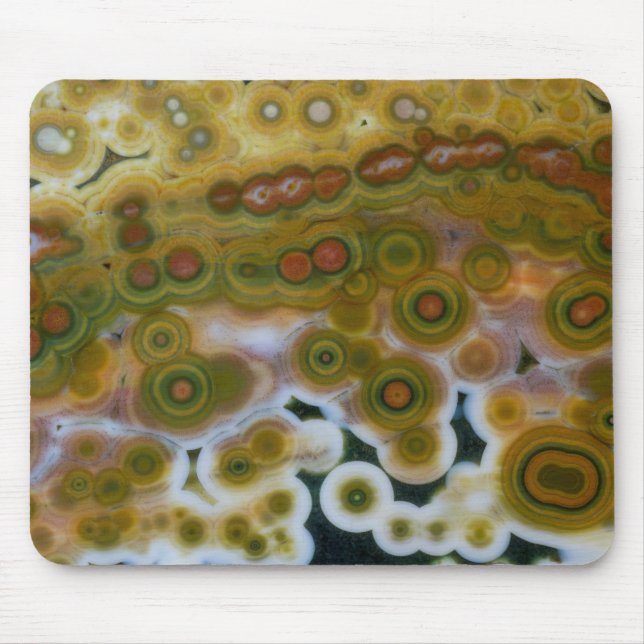 Yellow Coloured Ocean Jasper Mouse Pad (Front)