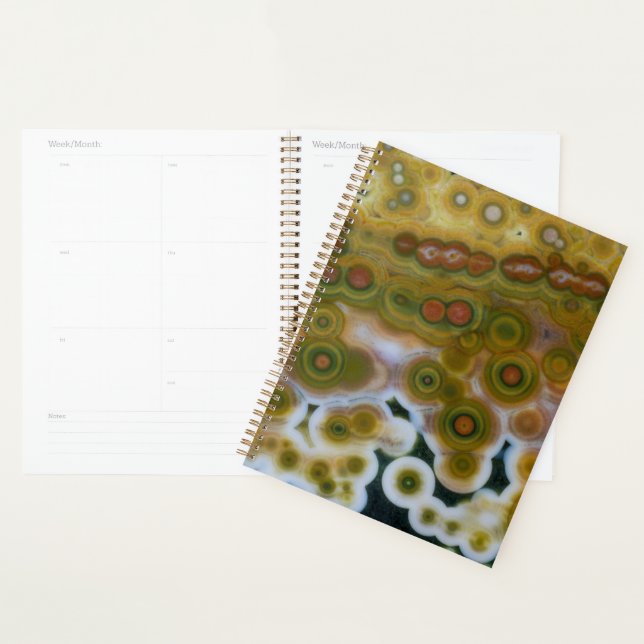Yellow Coloured Ocean Jasper Planner (Display)