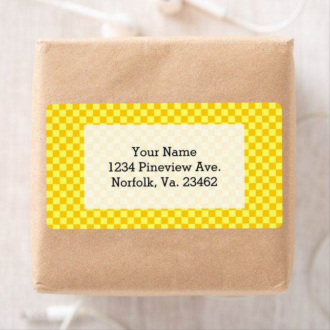 Yellow Combination Chequerboard by ShirleyTaylor (Insitu)