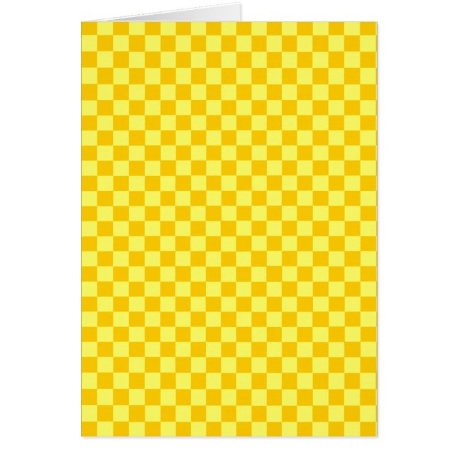 Yellow Combination Chequerboard by ShirleyTaylor (Front)