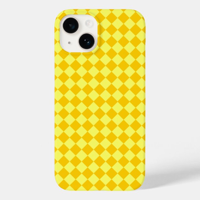 Yellow Combination Diamond Pattern by STaylor Case-Mate iPhone Case (Back)