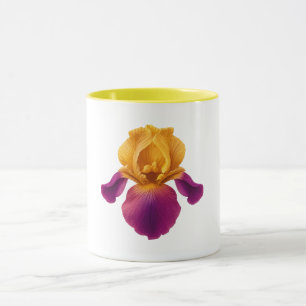 Yellow Combo Mug - Iris Flower