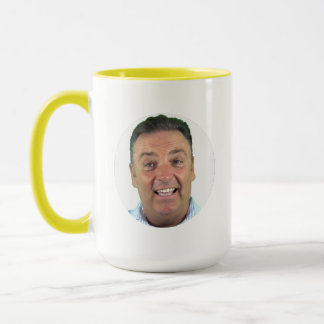 YELLOW Combo Photo Mug - Round Frame Custom Mug