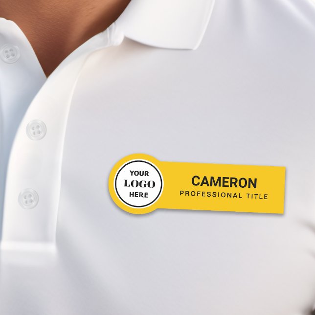 Yellow Company Logo Name Tag (Creator Uploaded)