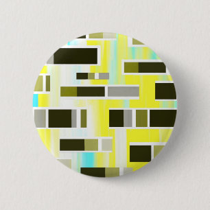 Yellow Composition 6 Cm Round Badge