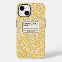 Yellow Composition Notebook Case-Mate iPhone Case