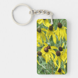 Yellow Coneflowers Key Ring