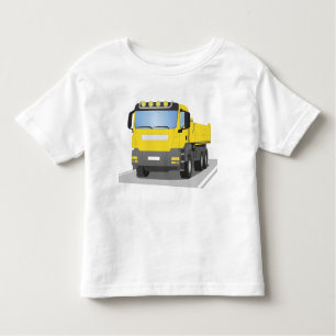 yellow construction sites trucks toddler T-Shirt