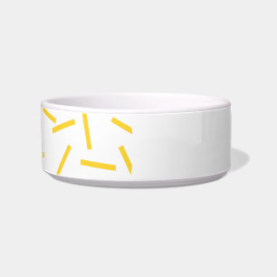 Yellow, cool, modern, trendy geometric art bowl