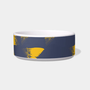 Yellow, cool, unique, trendy triangles bowl