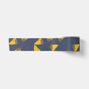Yellow, cool, unique, trendy triangles satin ribbon