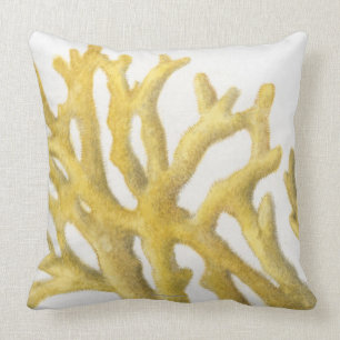 Yellow Coral Cushion