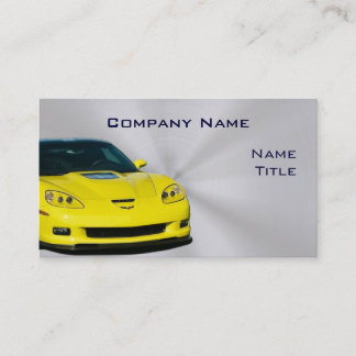 Yellow Corvette Business Cards
