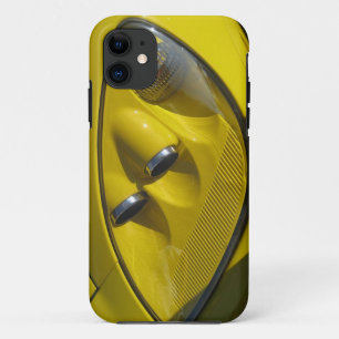Yellow Corvette Z06 Headlight Close-up iPhone 11 Case