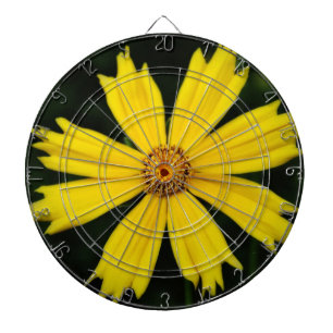 Yellow Cosmos Flower Dartboard