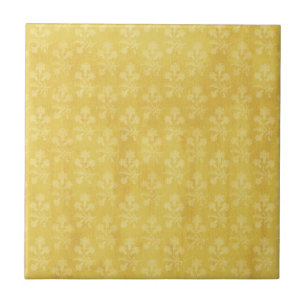 Yellow Cottage Floral Tile