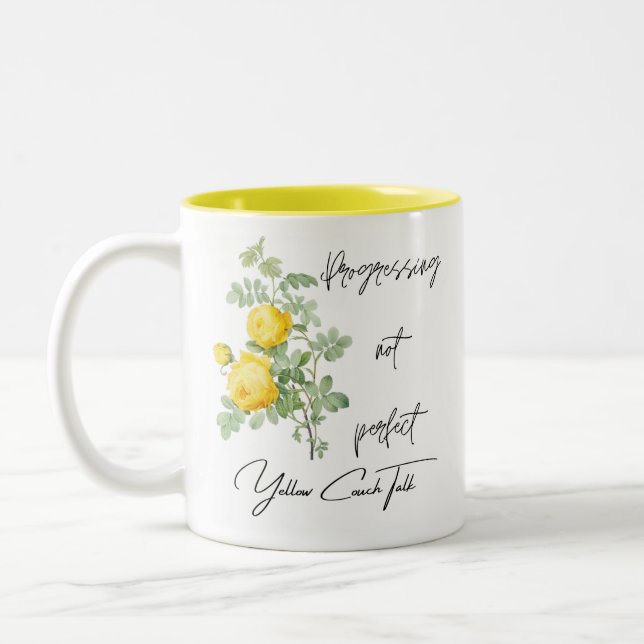 Yellow Couch Talk Mug (Left)