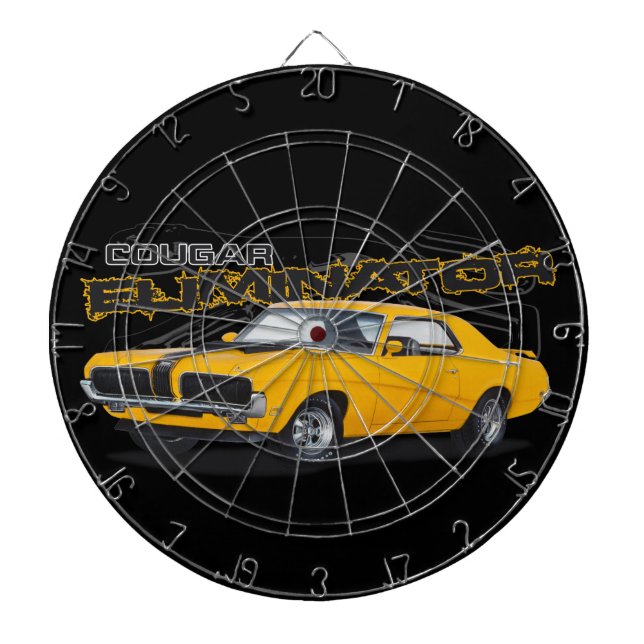 Yellow Cougar Dartboard (Front)