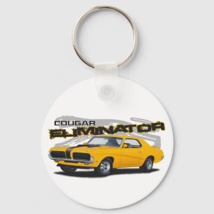 Yellow Cougar Key Ring