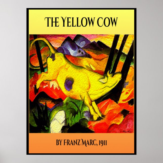 Yellow cow 1911 poster (Front)