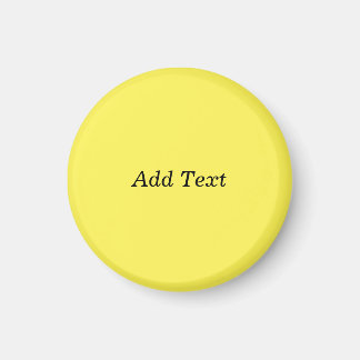 Yellow Create Your Own Add Text  Magnet