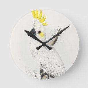 Yellow Crested Cockatoo Clock