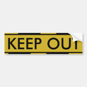 Yellow Crime Scene Tape Bumper Sticker