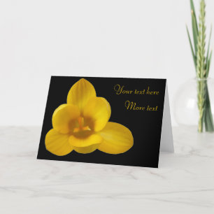 Yellow Crocus Custom Greeting Card