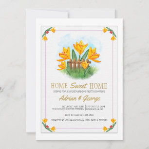 Yellow Crocus Invitation