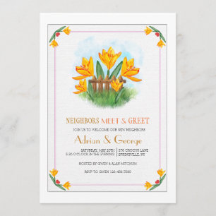 Yellow Crocus Meet And Greet Invitation