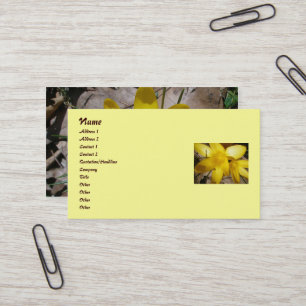 Yellow Crocuses Business Cards