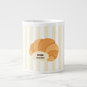 Yellow Croissant Large Coffee Mug