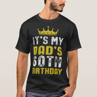 Yellow Crown 60th Bday For Dad From Son Daughter T-Shirt