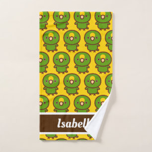 Yellow-crowned amazon hand towel