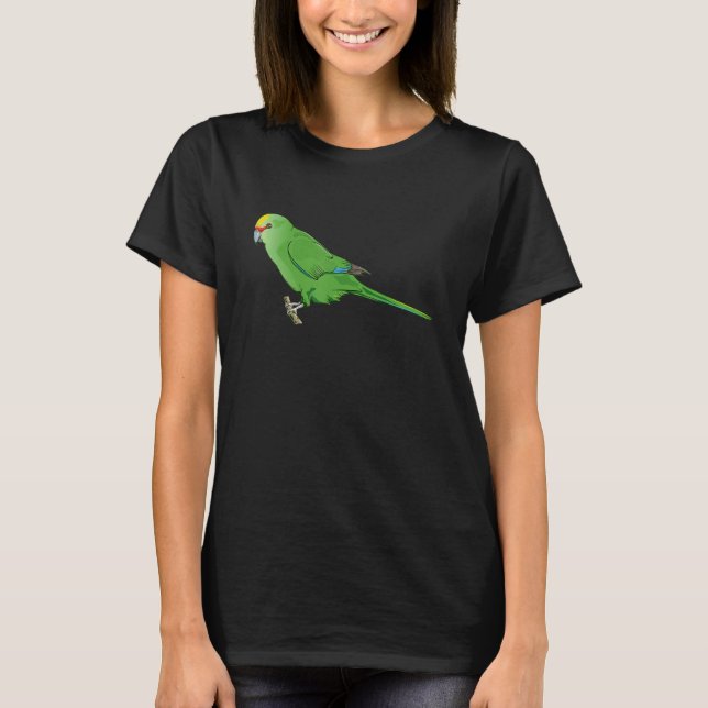 Yellow crowned parakeet Kakariki T-Shirt (Front)