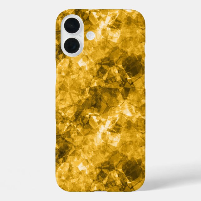 Yellow Crumpled Texture Case-Mate iPhone Case (Back)