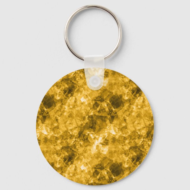 Yellow Crumpled Texture Key Ring (Front)