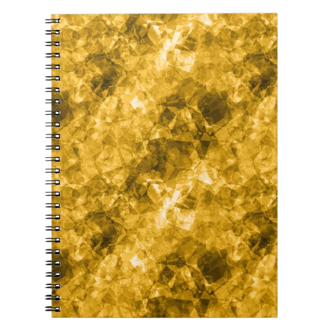 Yellow Crumpled Texture Notebook (Front)